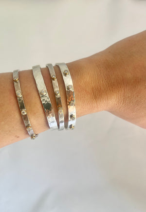 Diamond & Silver Cuff - Courtney Barton