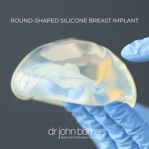 smooth round silicone gel breast implants