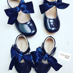 girls navy party shoes