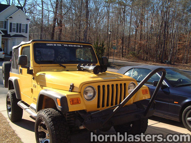 Eric's 2006 Jeep Wrangler Train Horn Install – HornBlasters