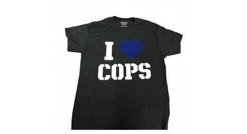 HornBlasters I Love Cops T-Shirt [product_sku]