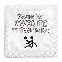 Favorite Thing to Do Custom Funny Condom