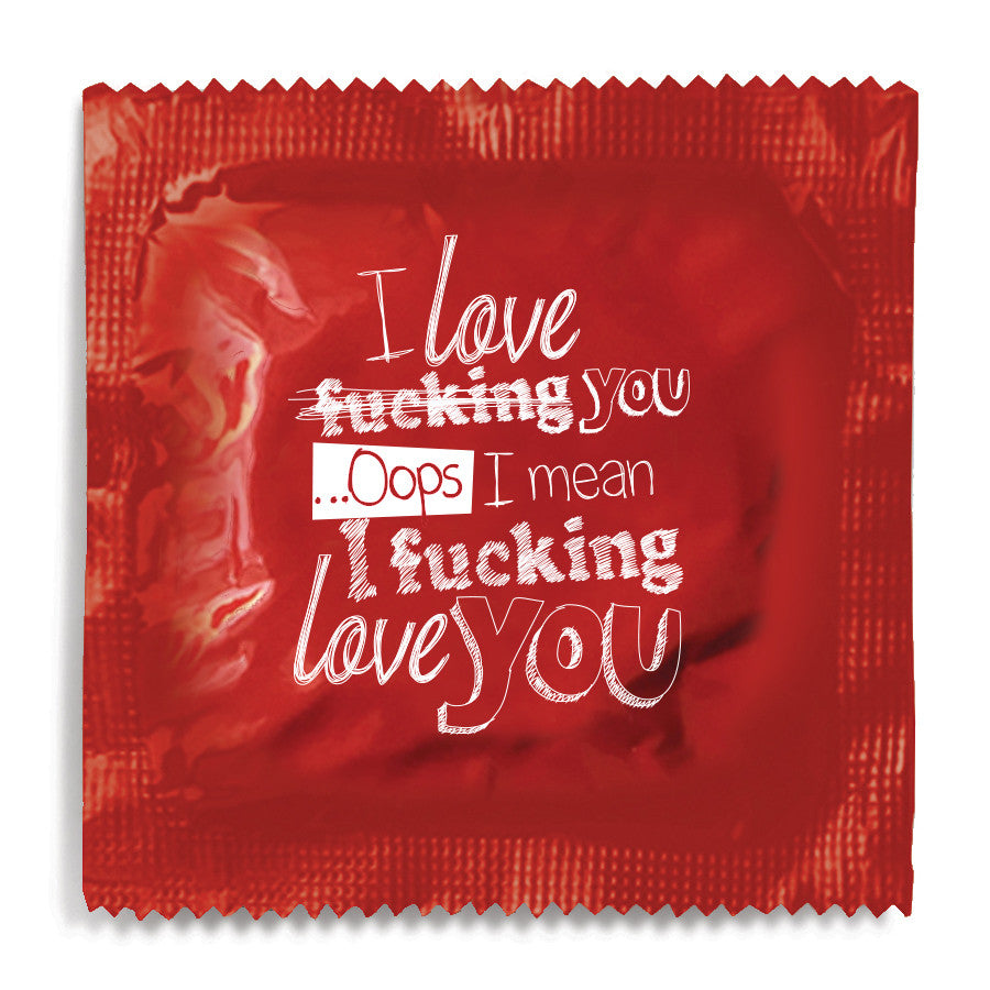 I Fucking Love You Condom 10 Condoms Funny Condoms 