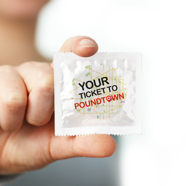 Your Ticket To Poundtown Condom 10 Condoms Funny Condoms 4152