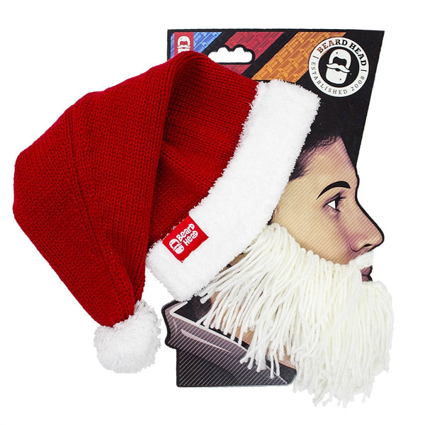 Santa Knit Beard Hat - Christmas Beard Head – Beard Head®