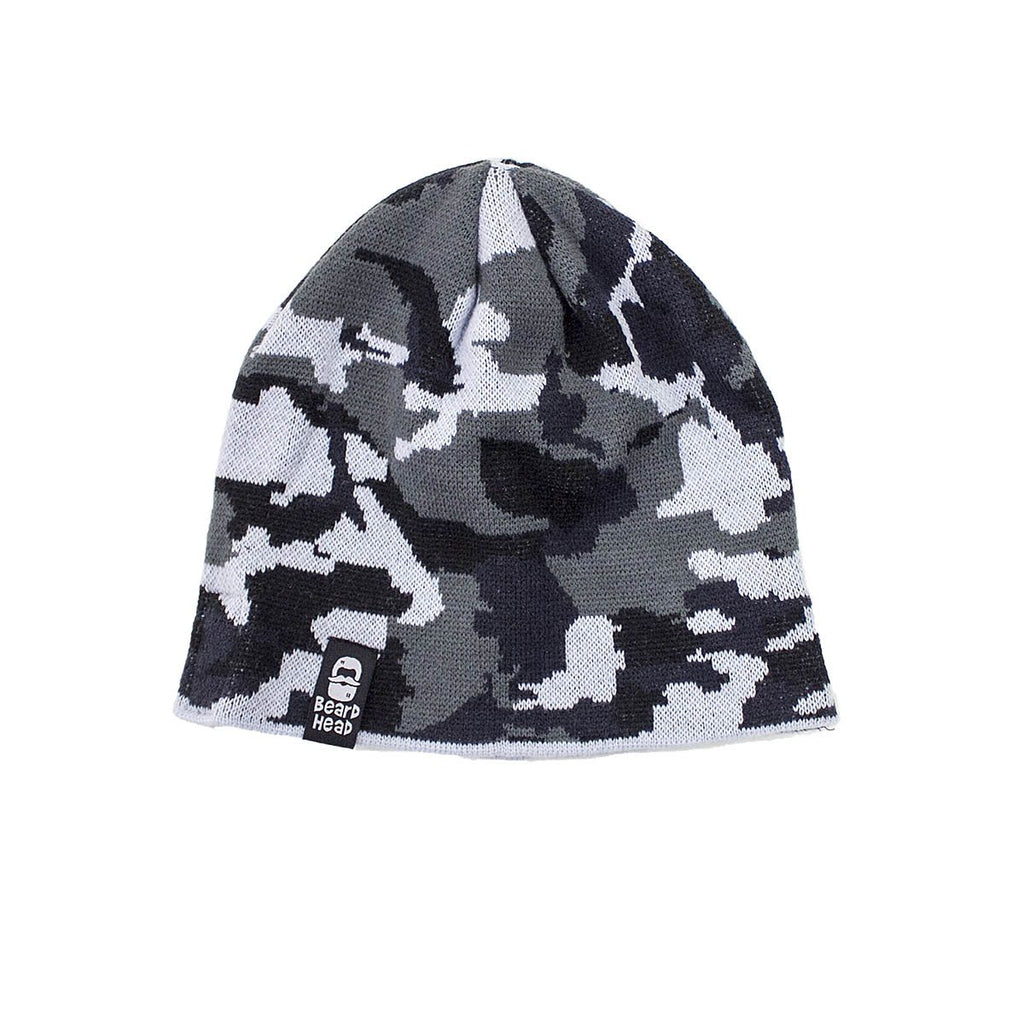 Grey Camo Beard Hat Beanie - Bushy Maverick Beard Head – Beard Head®