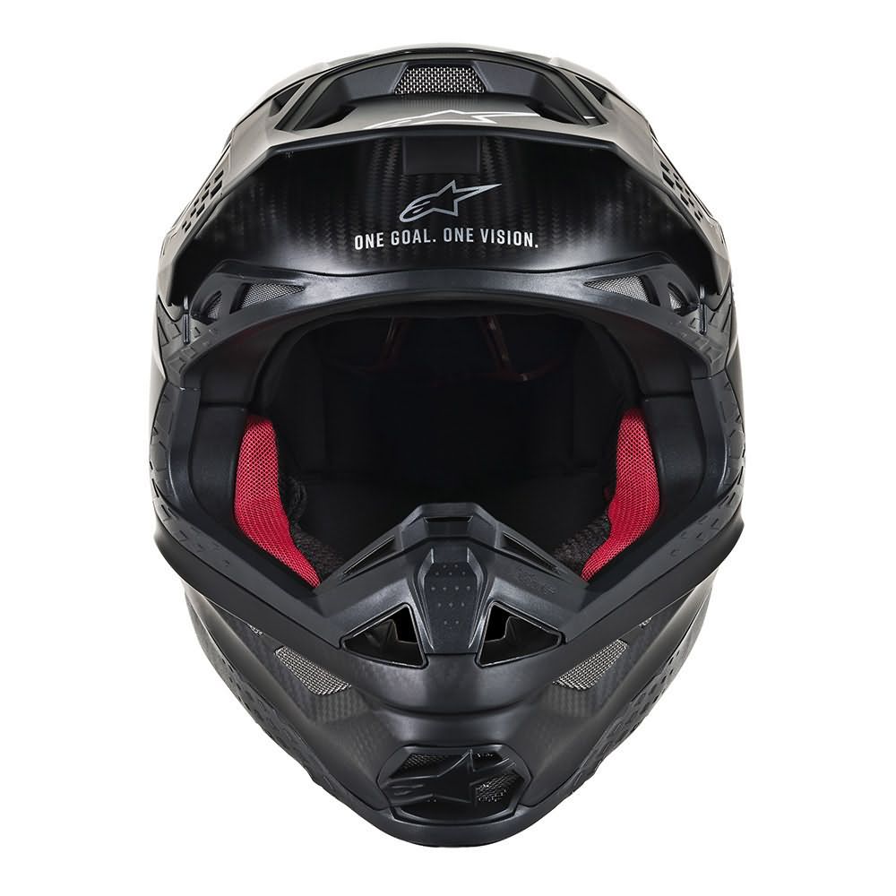 Black Matte Carbon Helmet-Front View
