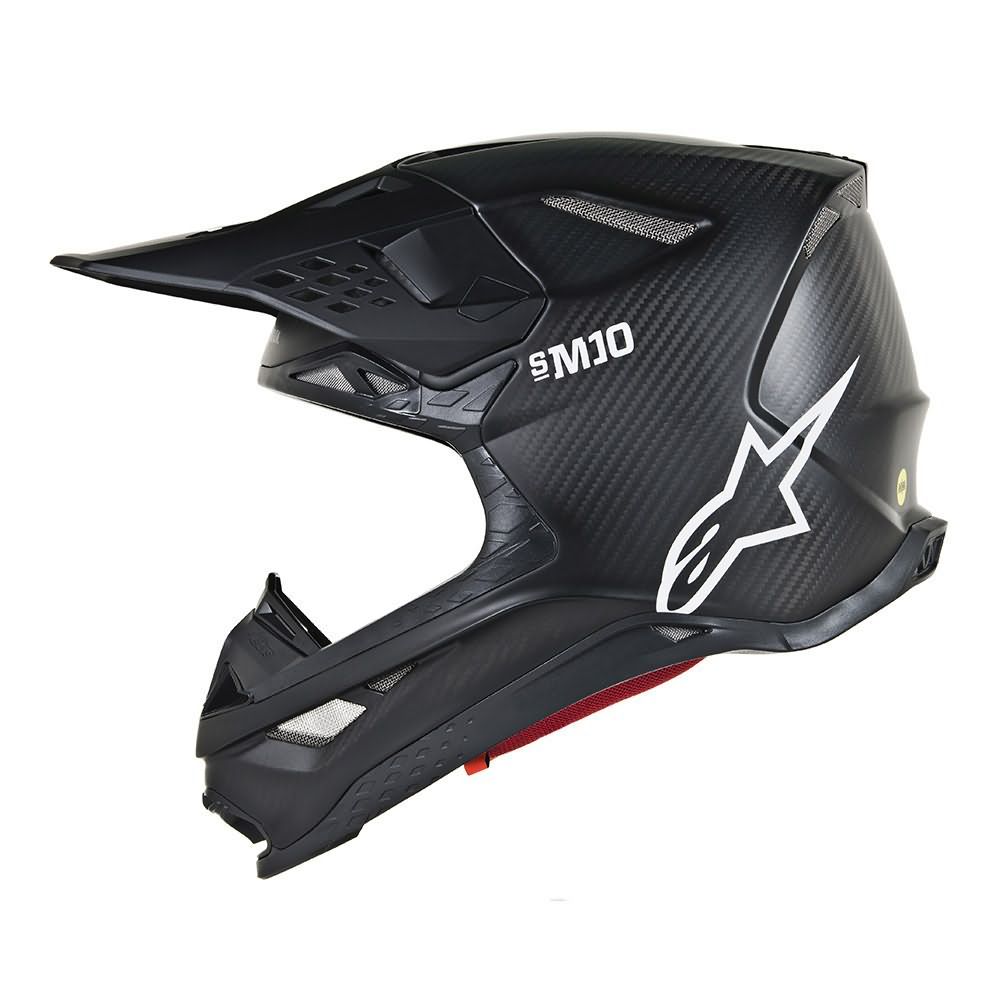 Black Matte Carbon Helmet-Side Left View