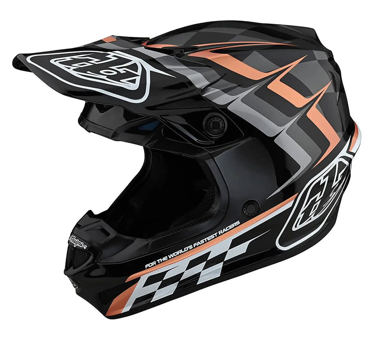 Troy Lee Designs SE4 Polyacrylite Warped MIPS Adult Off-Road Helmets