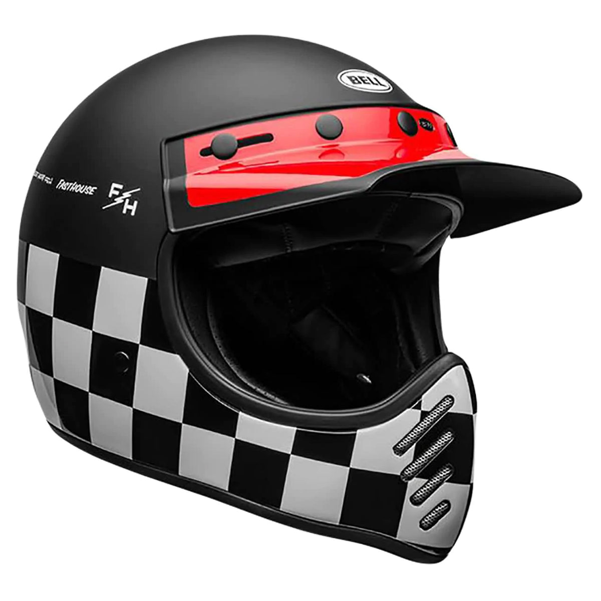 Bell Moto-3 Fasthouse Checkers DLX MIPS Adult Off-Road Helmets
