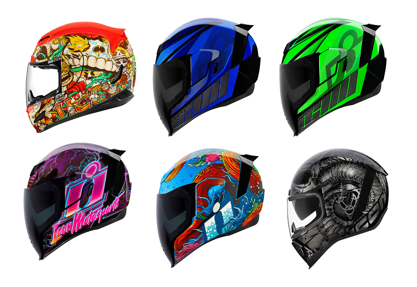 Icon Spring 2019 Airflite Inky Sportsbike Motorcycle Helmet