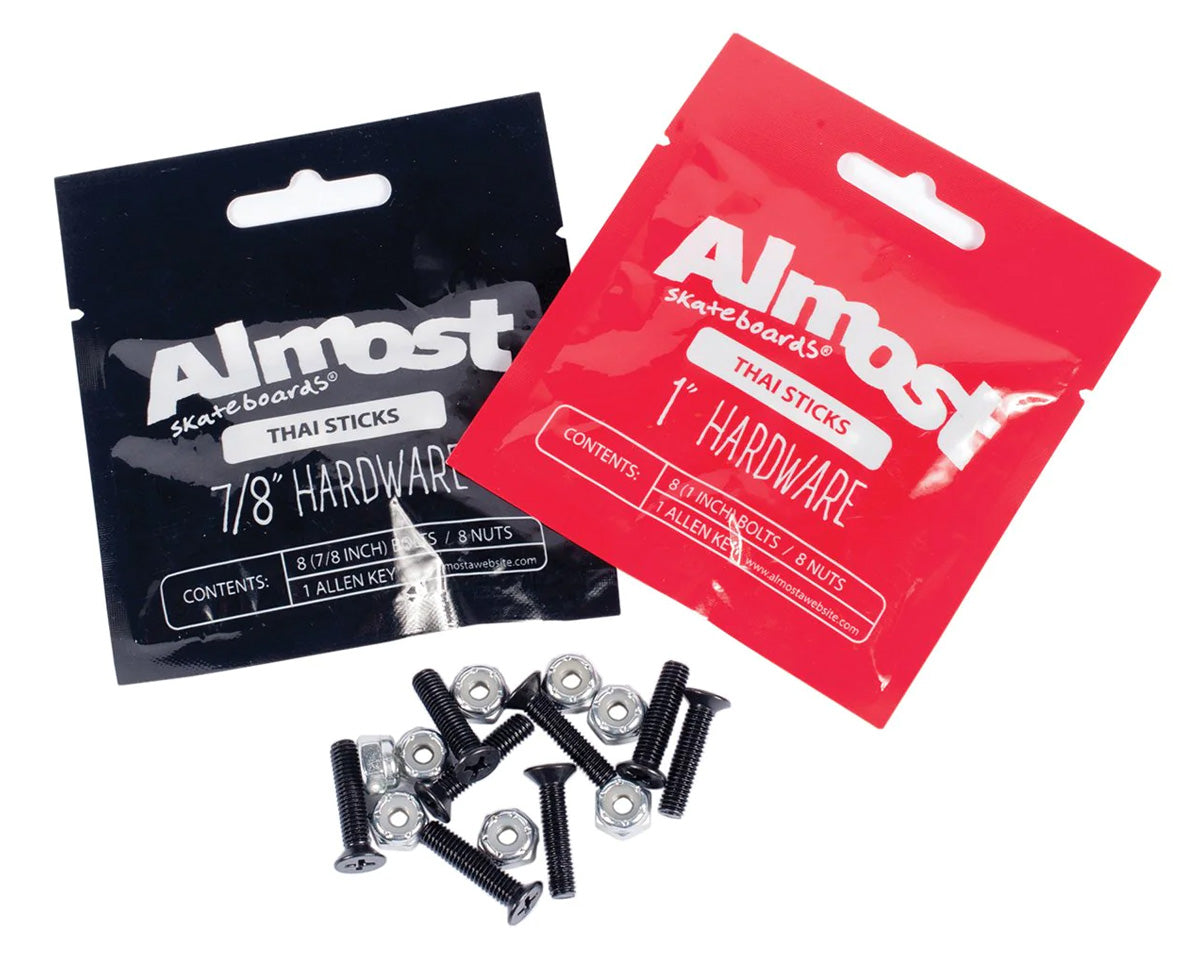 Almost Thai Stick Hardware 12 Pack Skateboard Bolts