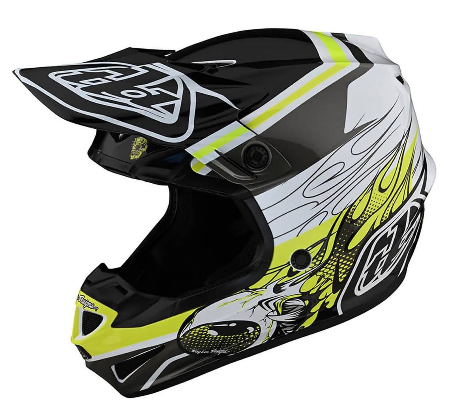 Troy Lee Designs SE4 Polyacrylite Skooly MIPS Youth Off-Road Helmets