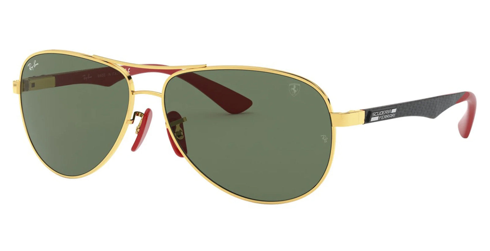 Ray-Ban RB8313M Scuderia Ferrari Collection Men's Aviator Sunglasses