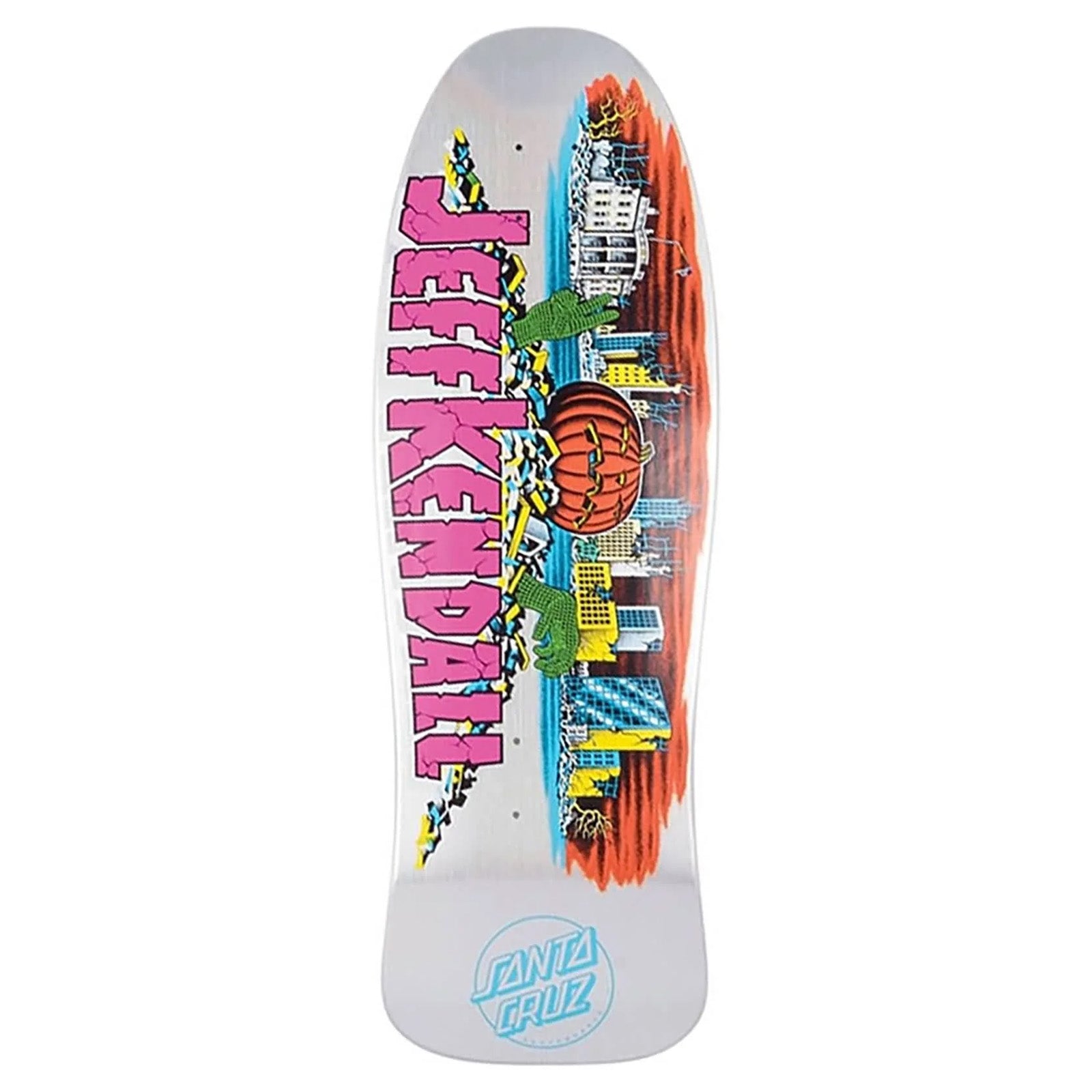 Santa Cruz Kendall Pumpkin Prismatic Streak Reissue Skateboard Decks