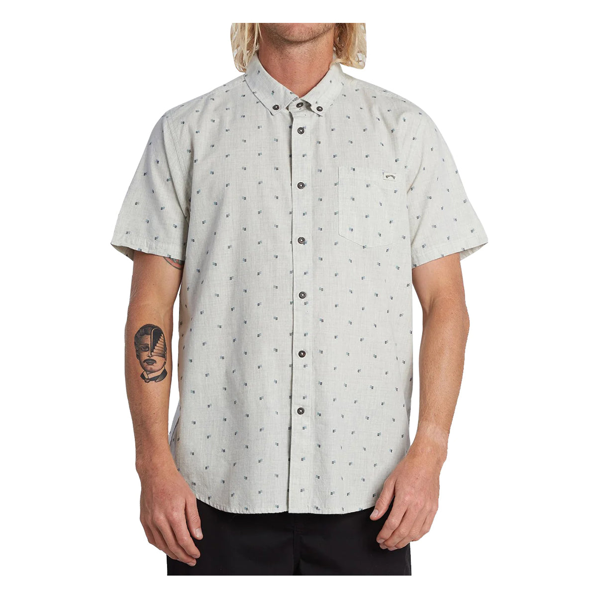 Billabong All Day Jacquard Men's Button Up Short-Sleeve Shirts