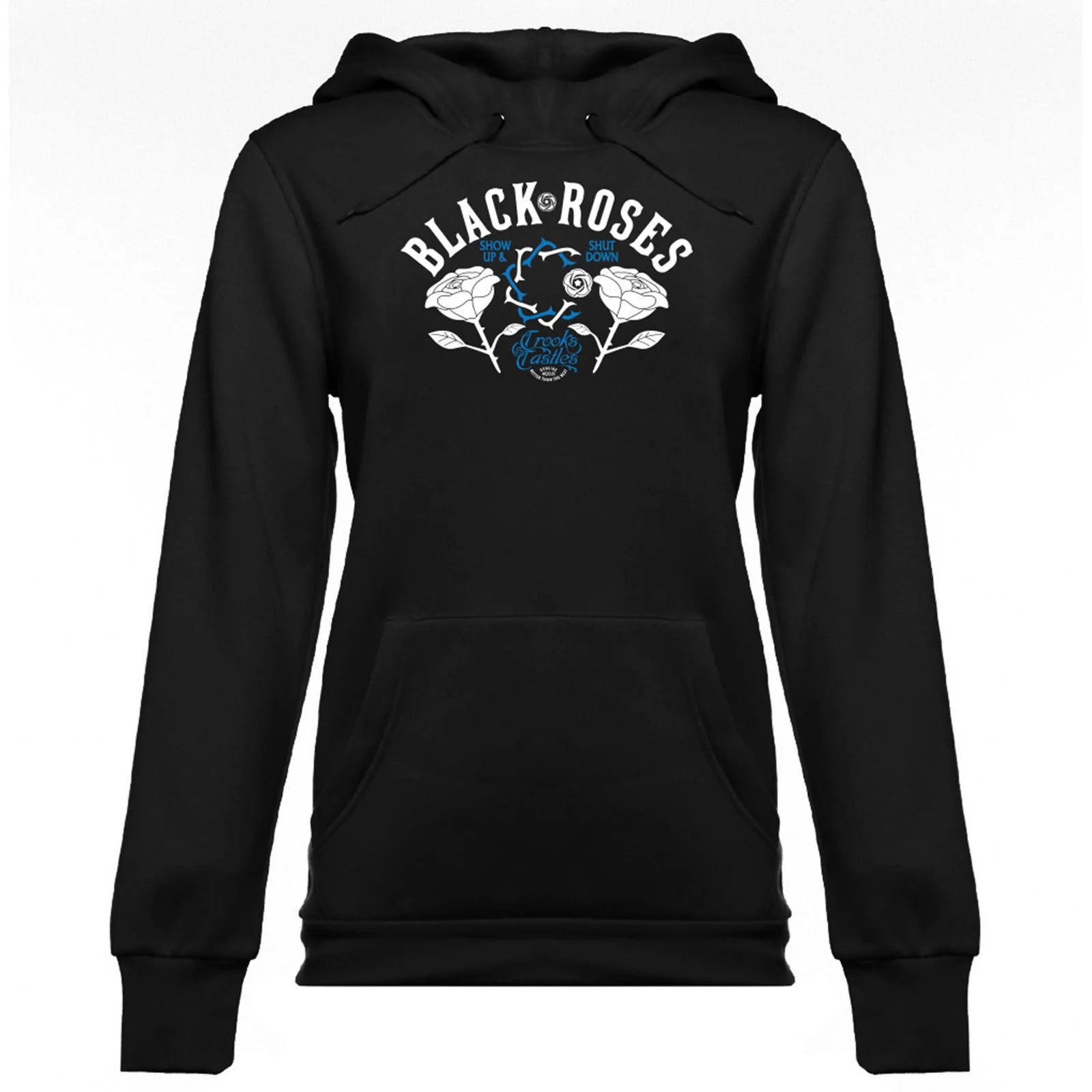 Crooks & Castles Black Rose Women's Hoody Pullover Sweatshirts