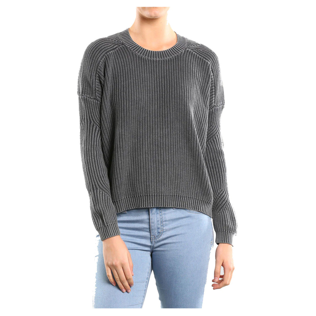 
Rusty Laneway Crew Neck Knit Women's Long-Sleeve Shirts 