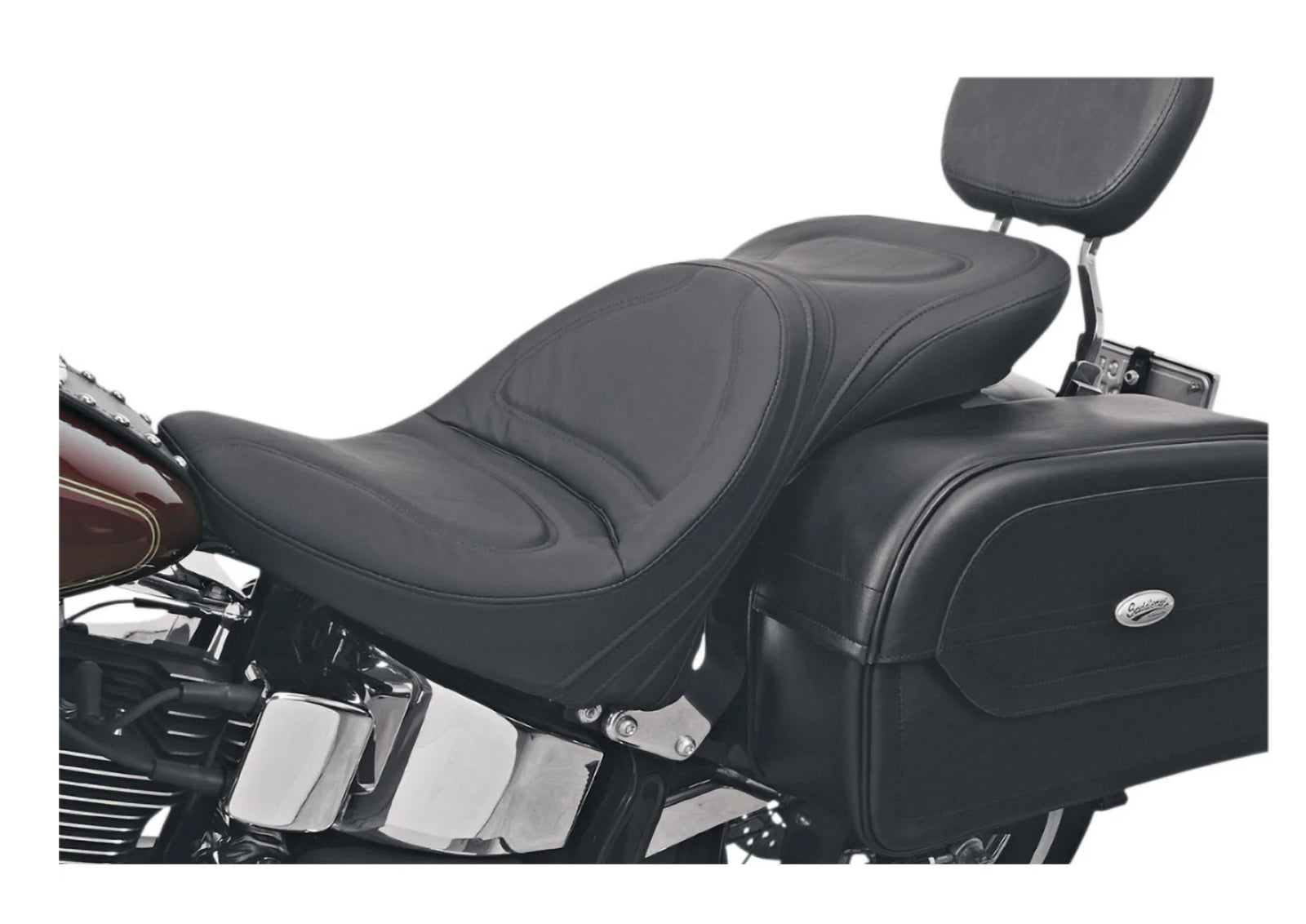 
  Saddlemen Softail Explorer Seat Without Driver Backrest Motorcycle Accessories 