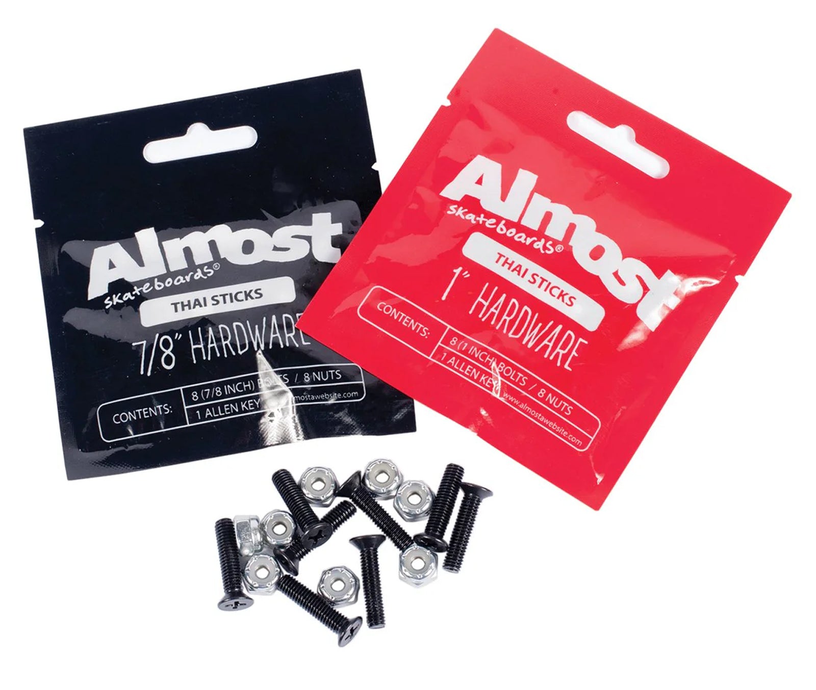 Almost Thai Stick Hardware 12 Pack Skateboard Bolts