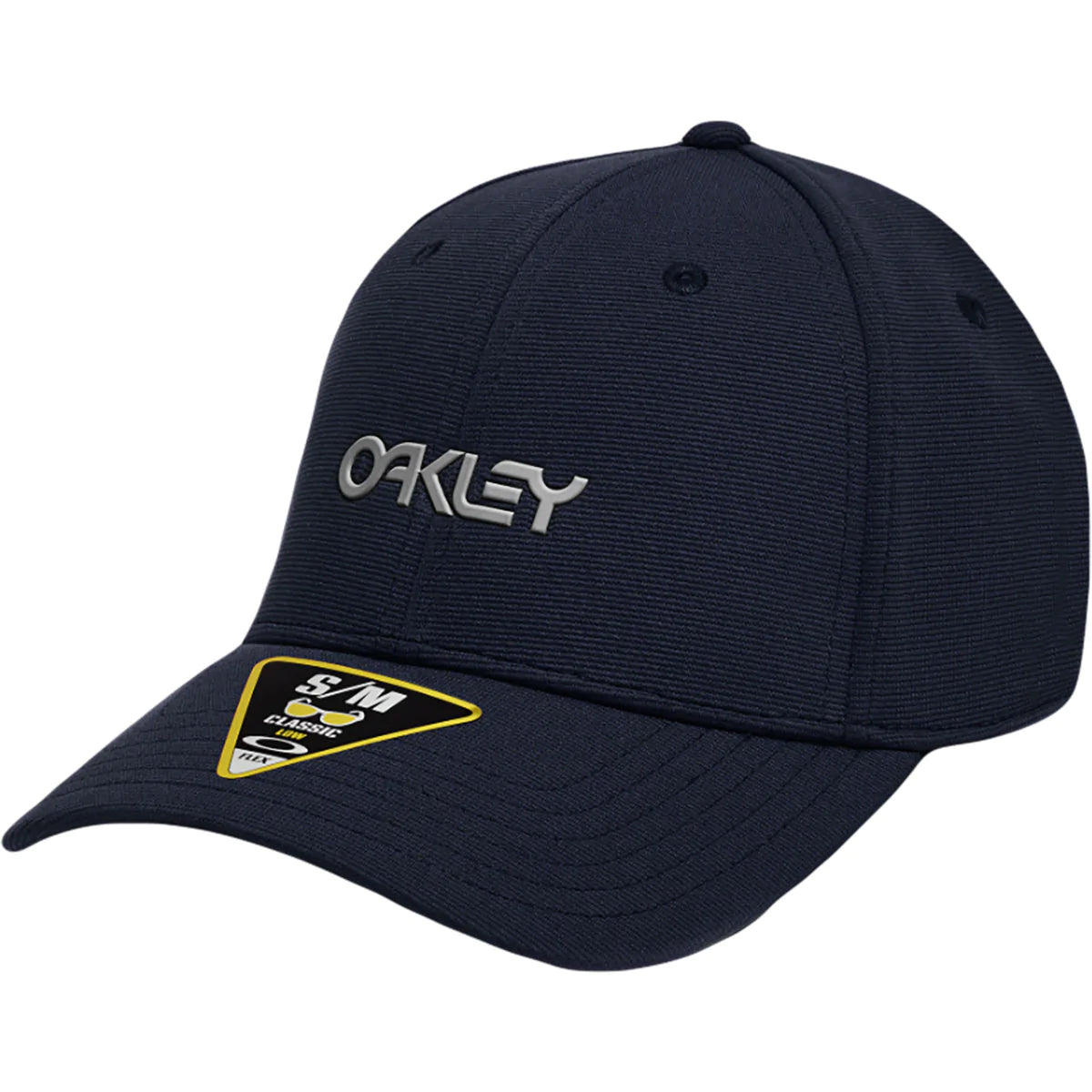 Oakley 6 Panel Stretch Metallic Men's Flexfit Hats