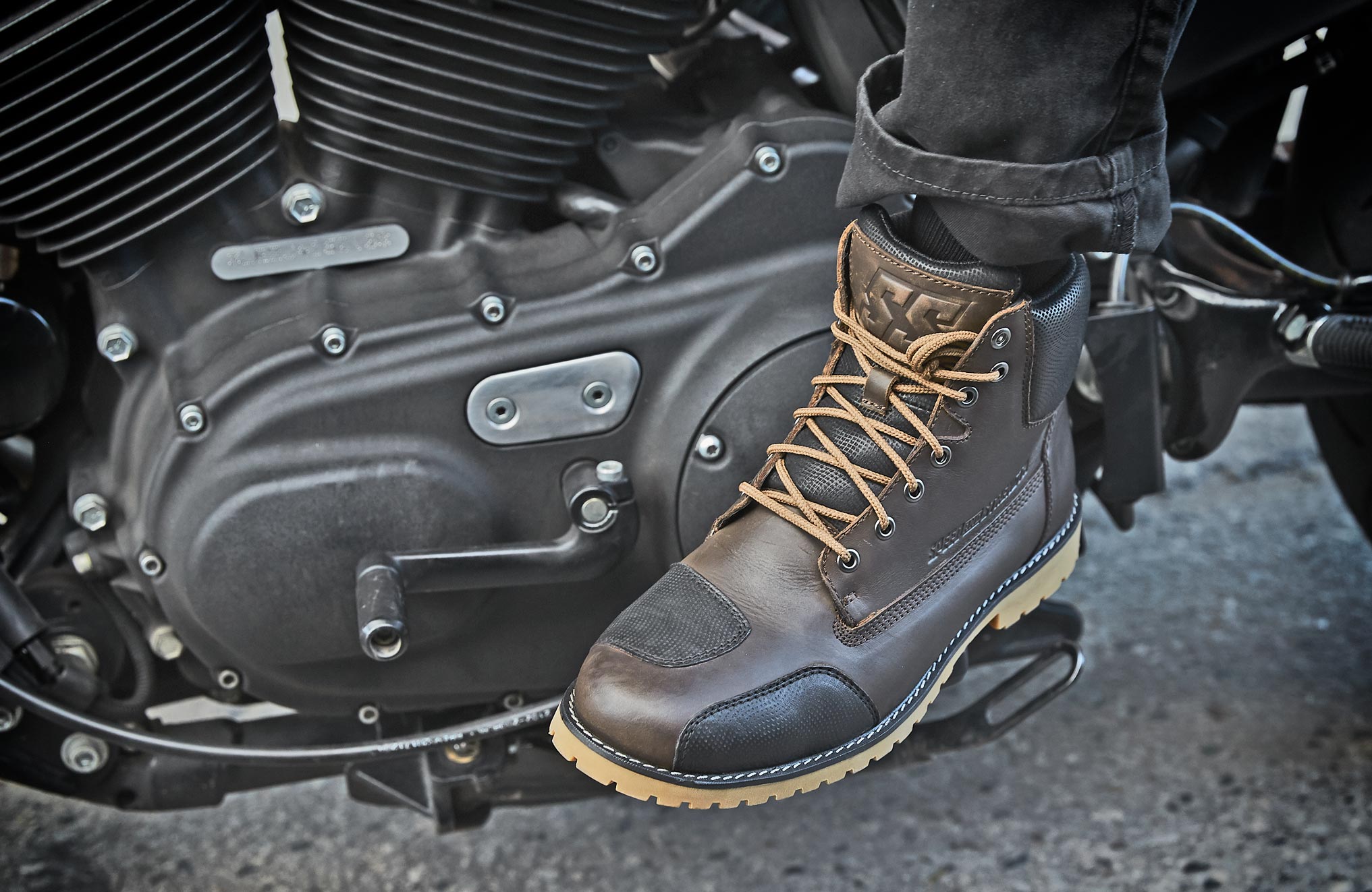 Speed & Strength Mens Motorcycle Footwear Call To Arms Leather