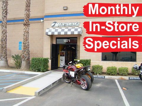 Motorhelmets Monthly Specials In-Store Offers