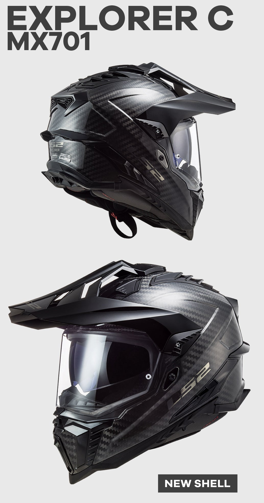 LS2 Latest 2021 | EXPLORER C MX701 Street Race Motorcycle Helmets Collection