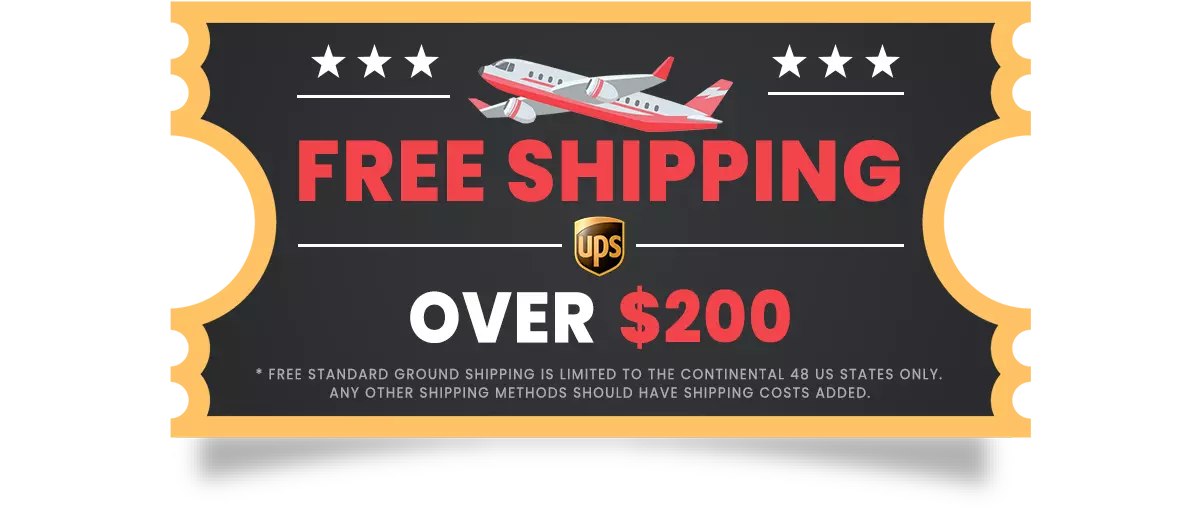 Free Shipping over $200