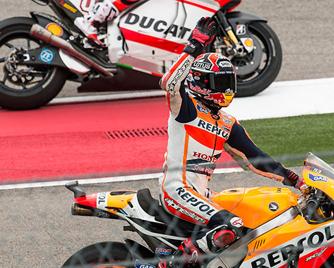 Márquez after winning the 2014 Grand Prix of the Americas
