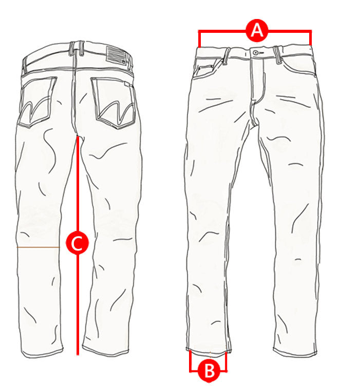 Matix Pants Size Charts