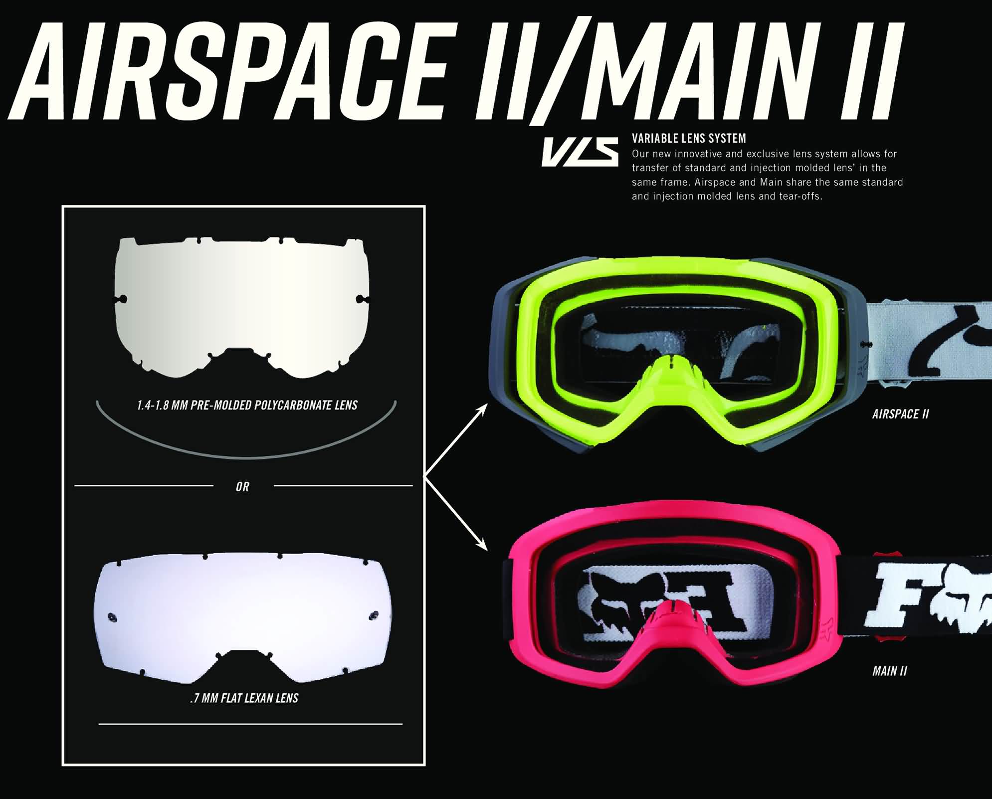 FOX MX20 GOGGLES