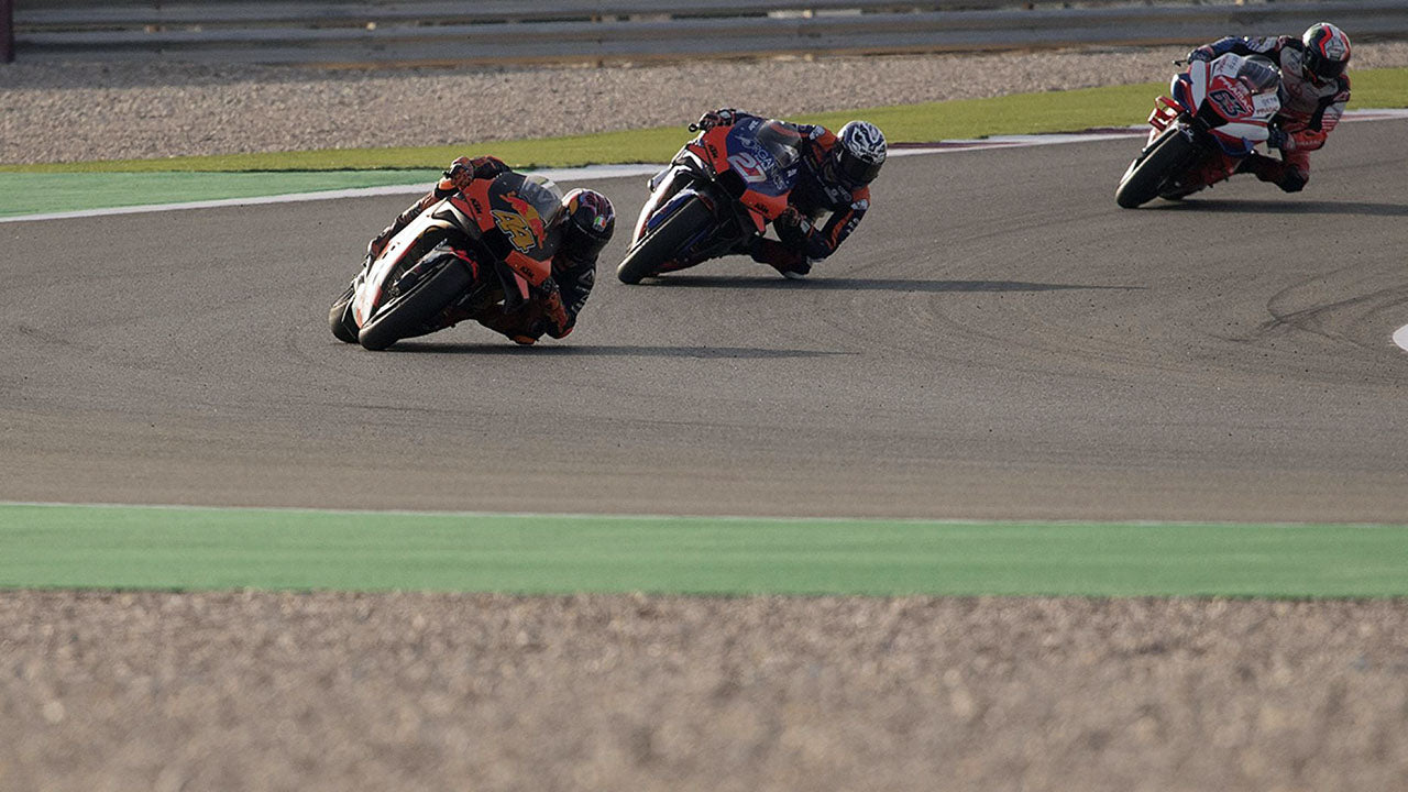 MotoGP teams were testing at the Qatar track in February
