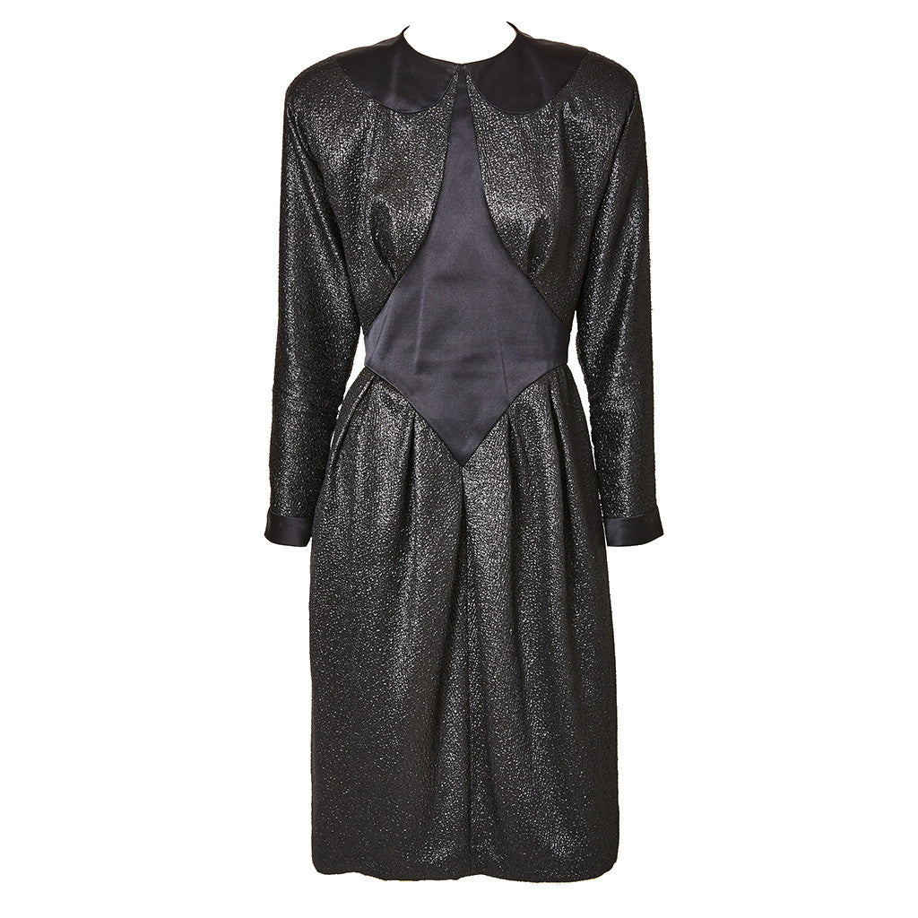 Geoffrey Beene Satin and Lurex Dress – marlenewetherell.com