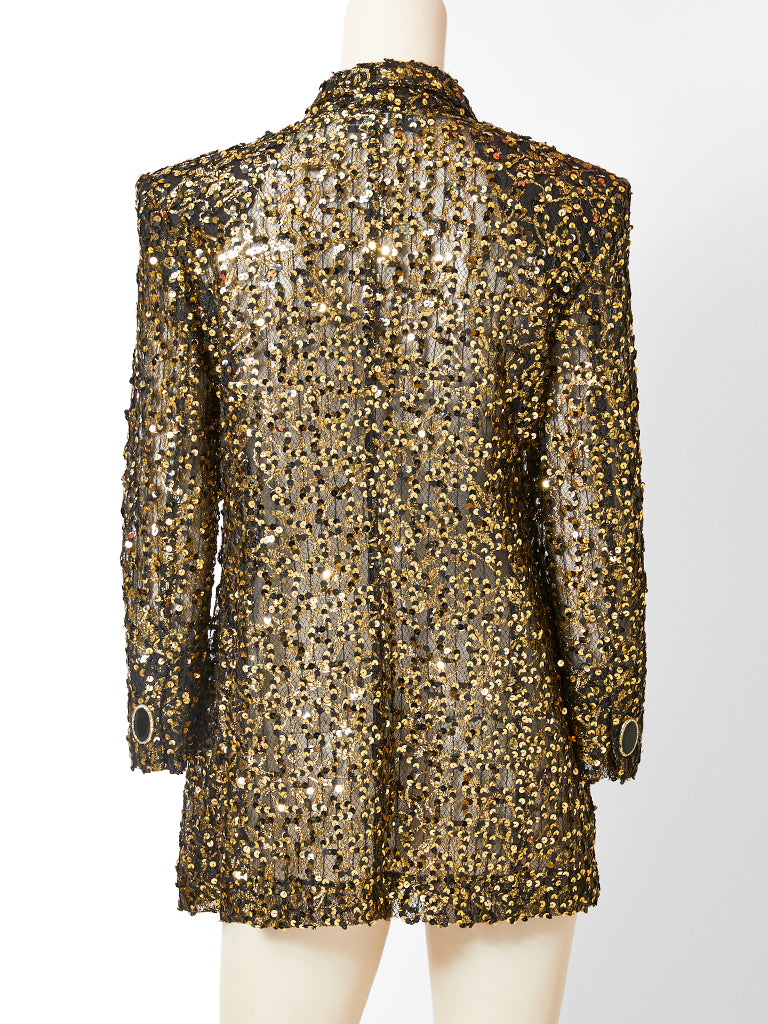 sequin evening jacket