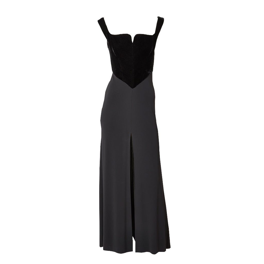 herve leger black gown