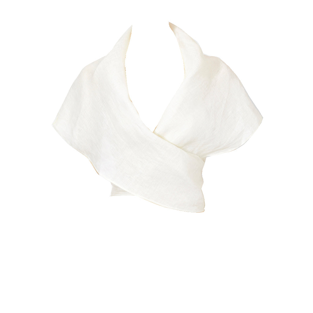 Shamask linen Wrap Top – marlenewetherell.com