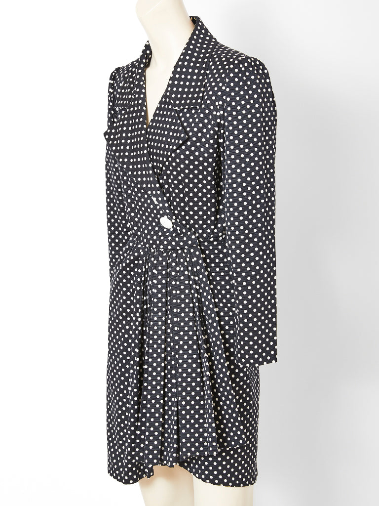 ysl polka dot dress