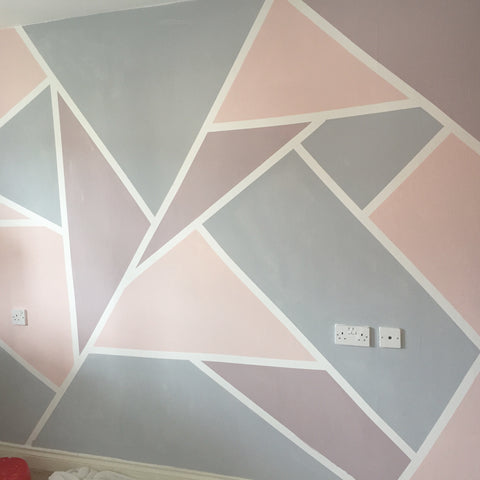How To Create A Geometric Wall With Everlong Paint Eliza Rose Home