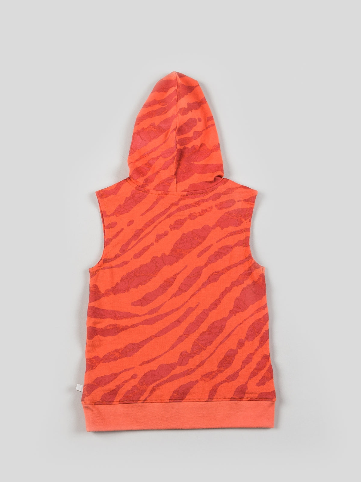 red sleeveless hoodie kids