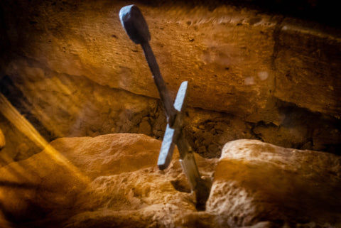 Sword in the Stone in Tuscany Proven Real and Likely Inspiration for Excalibur Sword_in_the_Stone_of_San_Galgano_large