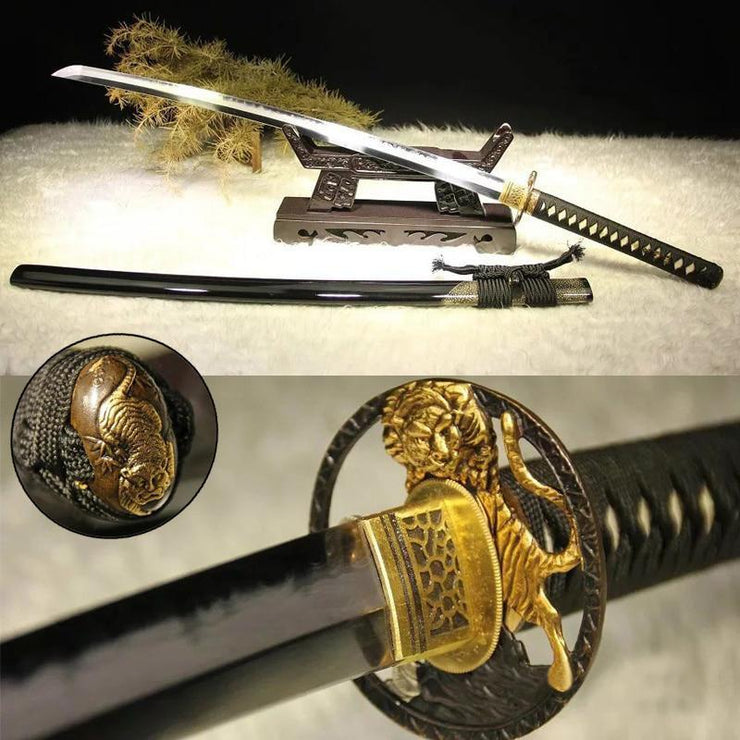 Buy Golden Clay Tempered Katana Samurai Sword Online – UK