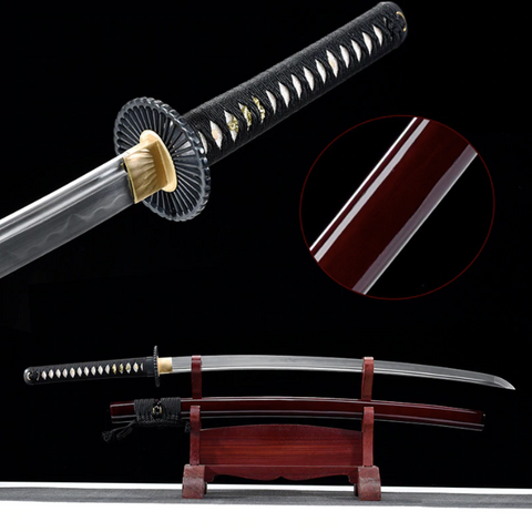 Buy Akai Nendo Clay Tempered Katana Samurai Sword Online – BladesPro UK
