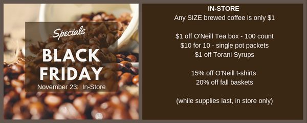Black Friday ONeill Coffee Specials