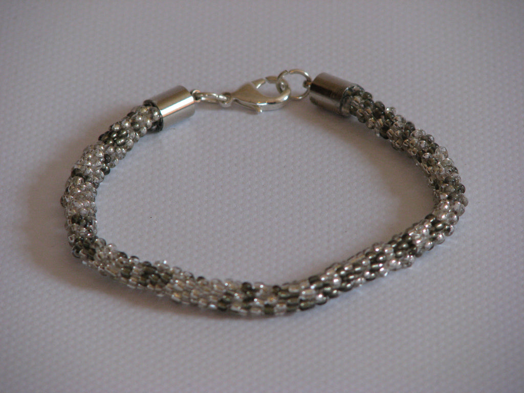 Raw Silver Vein Kumihimo bracelet – On Cord Creations