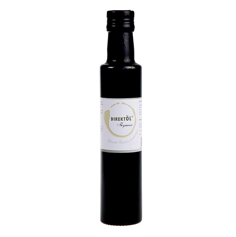 Direktöl Thymian, mit Sonnenblumenkernöl,  250 ml - Essig & Öl - Öle auf Raps-, Oliven- und Sonnenblumenbasis - Würzöle - thungourmet