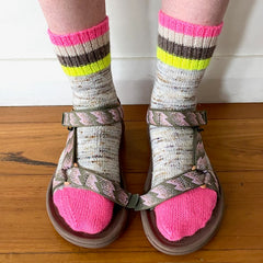 not so boring socks in sandals