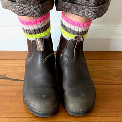 not so boring socks in boots