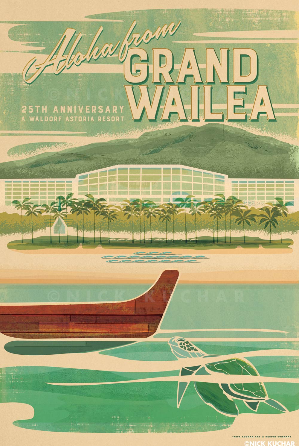 nick-kuchar-vintage-grand-wailea-travel-poster