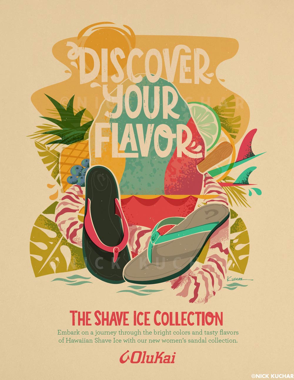 Nick Kuchar Discover Your Flavor digital campaign artwork